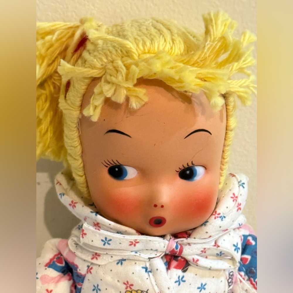 VTG Yarn Hair Girl Doll from Best & Co NY 50s? - Picture 2 of 11